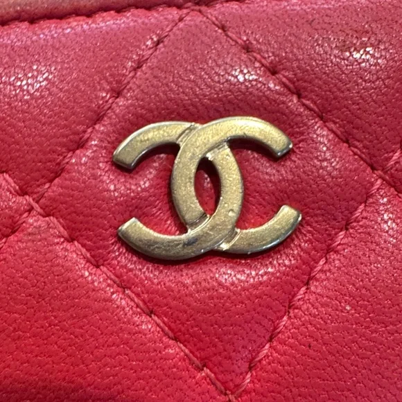 Authentic CHANEL Quilted Card Wallet